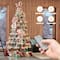 7.5ft. Pre-Lit Flocked Slim Spruce Artificial Christmas Tree, Warm White LED Lights
